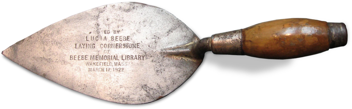 Trowel used by Lucia Beebe
